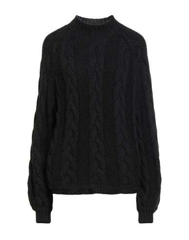 Vicolo Woman Sweater Black Size Onesize Acrylic, Wool, Viscose, Alpaca Wool In Multi