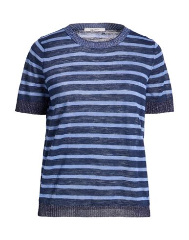 Maliparmi Malìparmi Woman Sweater Navy Size Xs Linen, Polyester, Viscose, Lurex In Blue