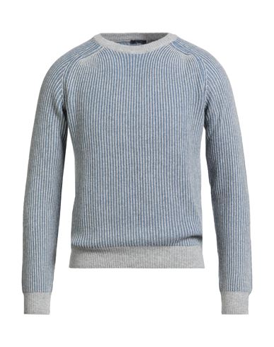 Barbati Man Sweater Slate Blue Size 3xl Polyamide, Wool, Viscose, Cashmere In Blue