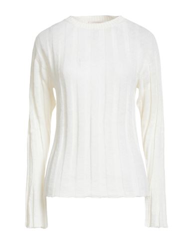 Semicouture Woman Sweater Ivory Size M Alpaca Wool, Polyamide, Virgin Wool In White