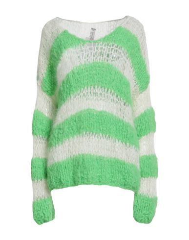 Gudrun & Gudrun Woman Sweater Green Size S Alpaca Wool, Mohair Wool, Polyester In Green