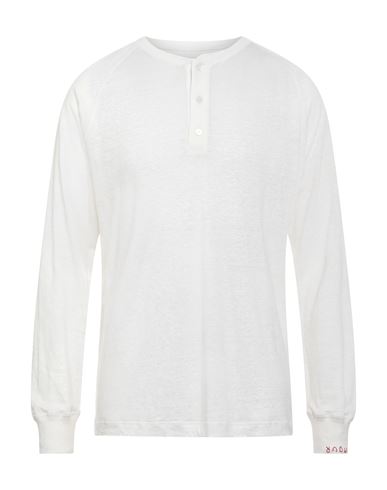 Golden Goose Man Sweater White Size L Linen In Yellow