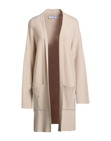 Kaos Woman Cardigan Beige Size M Viscose, Polyester In Neutral