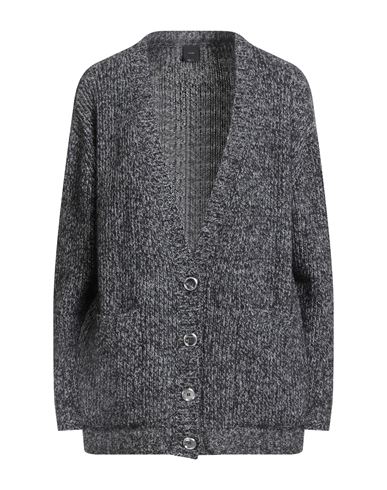 Pinko Woman Cardigan Black Size M Wool, Nylon, Alpaca Wool In Gray