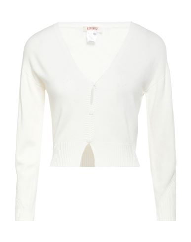 Kontatto Woman Cardigan Ivory Size Onesize Viscose, Pbt - Polybutylene Terephthalate In White