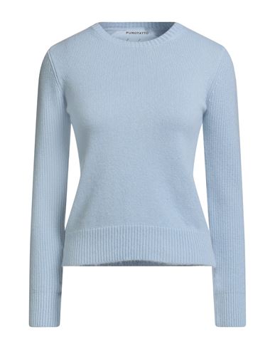 Purotatto Woman Sweater Sky Blue Size 2 Cashmere In Blue