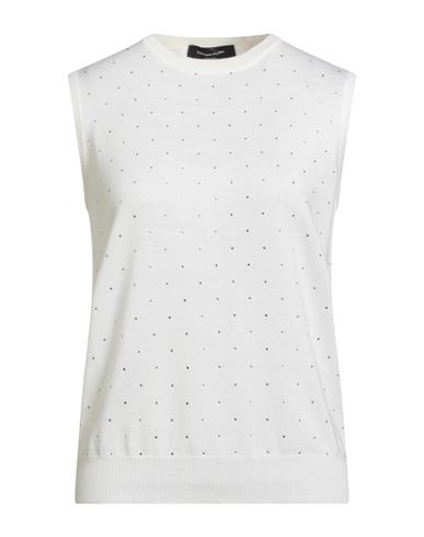 Fabiana Filippi Woman Sweater Ivory Size 12 Virgin Wool In White