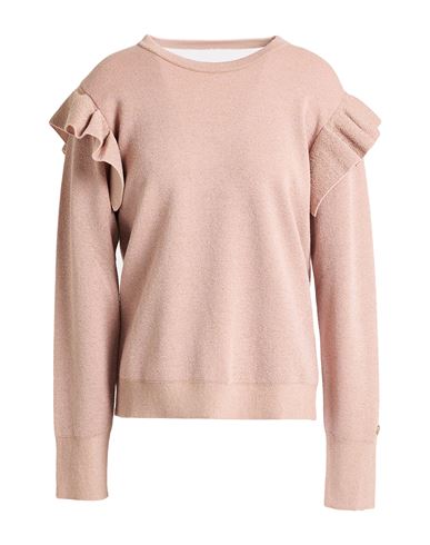 Twinset Woman Sweater Antique Rose Size Xs Viscose, Polyester, Polyamide, Metallic Fiber In Pink