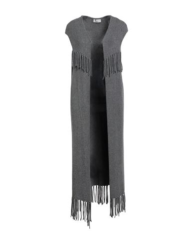 Motel Woman Cardigan Grey Size Onesize Viscose, Polyester, Nylon In Gray