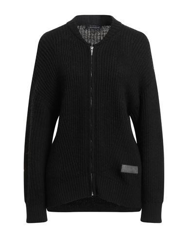 Armani Exchange Woman Cardigan Black Size L Wool, Polyester In Black