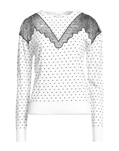 Giambattista Valli Woman Sweater White Size 4 Viscose, Polyester In Black
