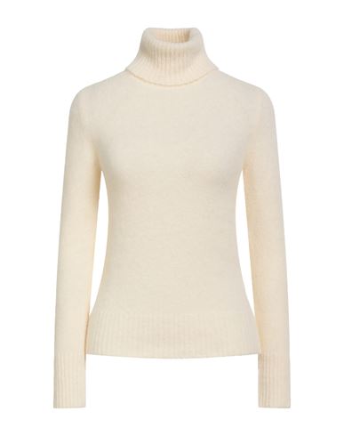 Jucca Woman Turtleneck Cream Size S Alpaca Wool, Wool, Polyamide, Elastane In White