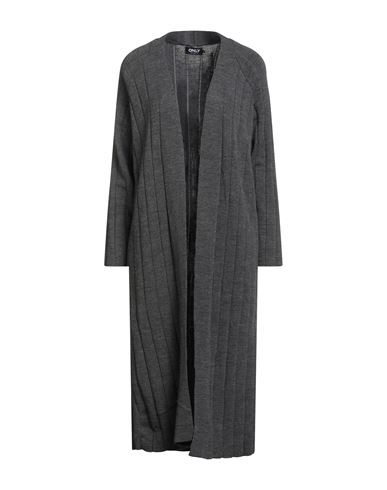 Only Woman Cardigan Charcoal Size M Acrylic In Gray