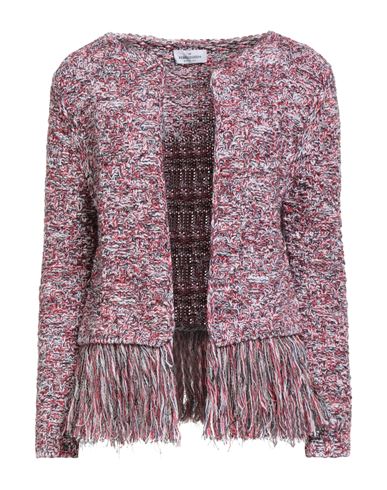 Rebel Queen By Liu •jo Woman Cardigan Red Size S Cotton, Linen, Acrylic, Viscose, Synthetic Fibers