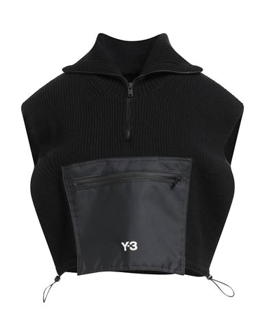 Y-3 Woman Sweater Black Size Onesize Recycled Polyamide In Black