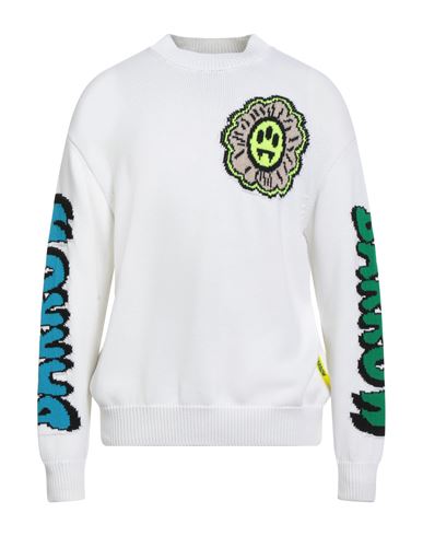 Barrow Man Sweater White Size M Virgin Wool, Acrylic In White