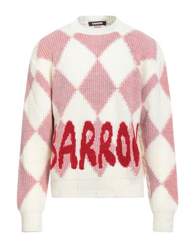 Barrow Man Sweater Pink Size L Wool, Polyacrylic In Multi