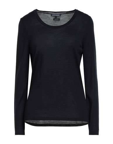 Tommy Hilfiger Woman Sweater Midnight Blue Size M Wool In Blue