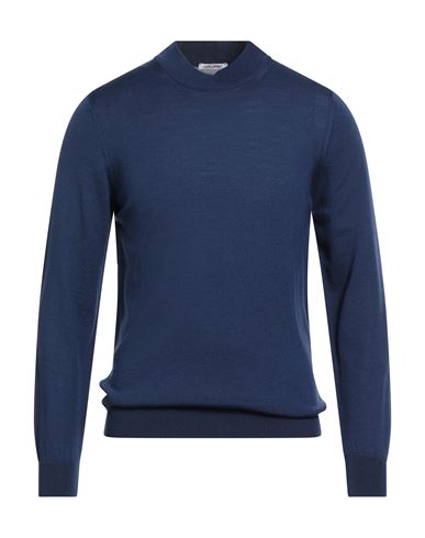 Gioferrari Man Turtleneck Midnight Blue Size 48 Merino Wool In Blue