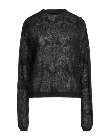 Fabiana Filippi Woman Sweater Black Size 4 Virgin Wool, Nylon In Black