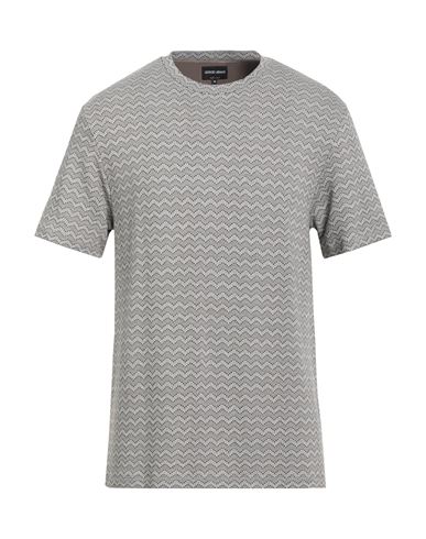 Giorgio Armani Man Sweater Light Grey Size 48 Viscose, Elastane In Gray