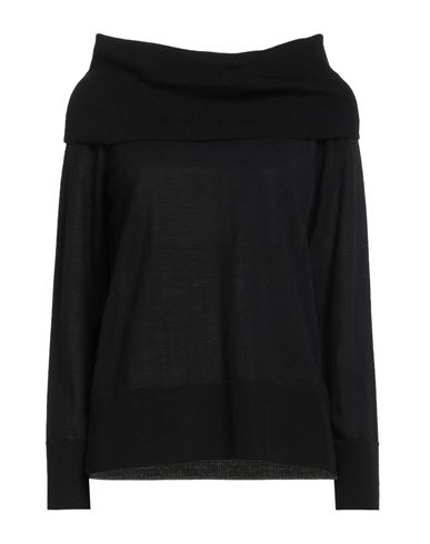 Max Mara Leisure Woman Turtleneck Black Size S Virgin Wool