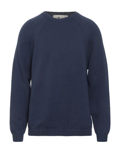 Irish Crone Man Sweater Midnight Blue Size Xl Cotton In Blue