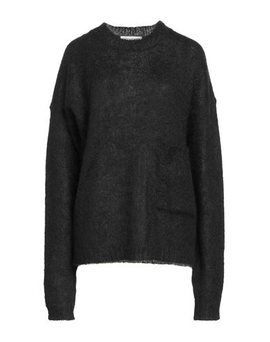 Casey∘casey Woman Sweater Black Size M Mohair Wool, Silk In Black