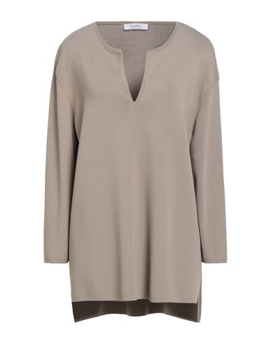 Max Mara Leisure Woman Sweater Taupe Size M Viscose, Polyamide In Gray
