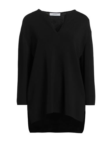 Max Mara Leisure Woman Sweater Black Size M Viscose, Polyamide In Black