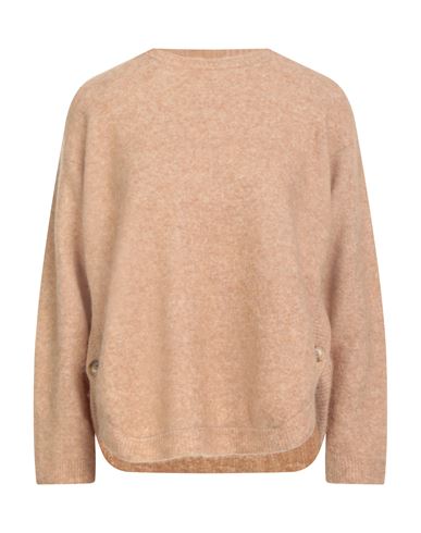 Anneclaire Woman Sweater Camel Size 12 Polyamide, Merino Wool, Alpaca Wool, Elastane In Multi