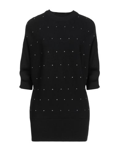 Armani Exchange Woman Sweater Black Size L Viscose, Polyamide In Black