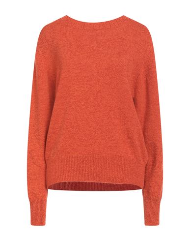 Daniele Fiesoli Collezione N_01 Woman Sweater Orange Size L Merino Wool In Orange