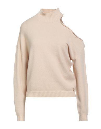 Kocca Woman Turtleneck Beige Size L Viscose, Polyester, Polyamide In Neutral