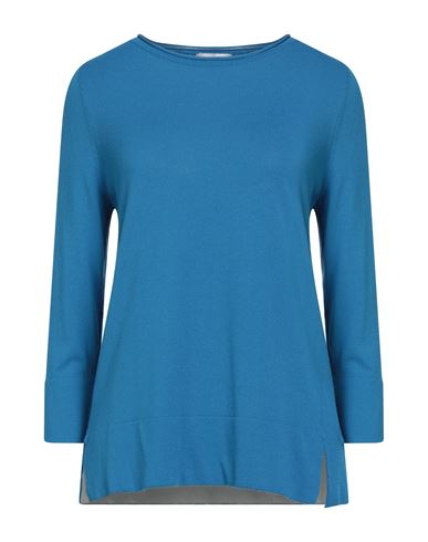 Maria Bellentani Woman Sweater Azure Size 6 Viscose, Polyester In Blue