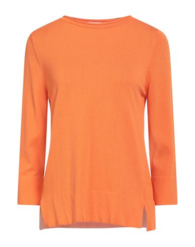 Maria Bellentani Woman Sweater Orange Size 6 Viscose, Polyester In Orange