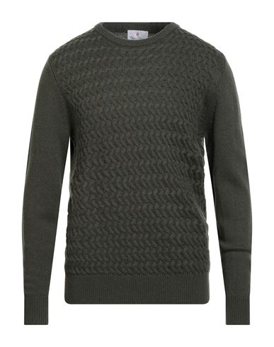 Conte Of Florence Man Sweater Dark Green Size Xl Polyamide, Viscose, Wool, Cashmere