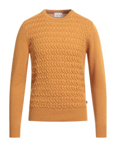 Conte Of Florence Man Sweater Marigold Size Xxl Polyamide, Viscose, Wool, Cashmere In Yellow