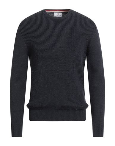 Conte Of Florence Man Sweater Midnight Blue Size Xl Wool, Acrylic In Gray