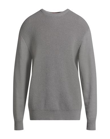 Conte Of Florence Man Sweater Grey Size 3xl Wool, Acrylic In Gray