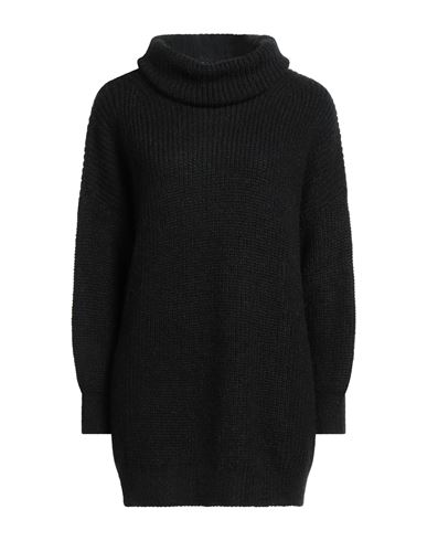 Motel Woman Turtleneck Black Size Onesize Acrylic, Polyamide, Mohair Wool In Black