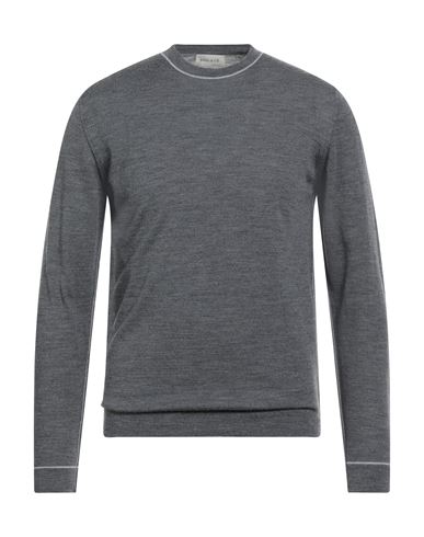 Wool & Co Man Sweater Grey Size L Merino Wool In Gray