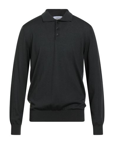 Cruna Man Sweater Charcoal Size 44 Virgin Wool In Gray