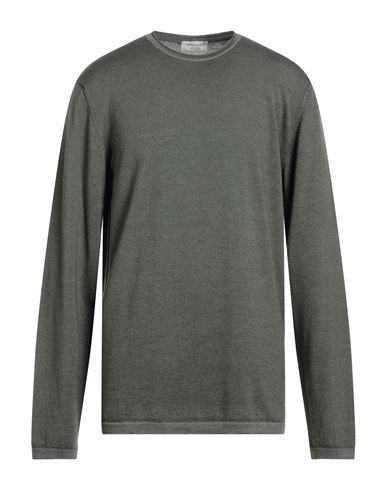 Wool & Co Man Sweater Military Green Size Xl Merino Wool In Green