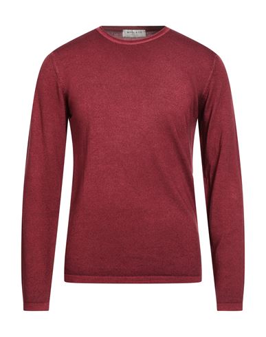 Wool & Co Man Sweater Burgundy Size M Merino Wool In Red