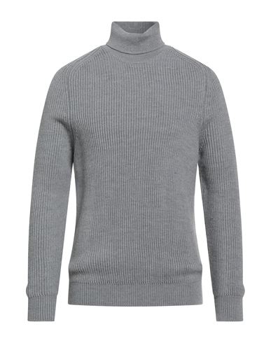 Cruna Man Turtleneck Grey Size 40 Virgin Wool In Gray