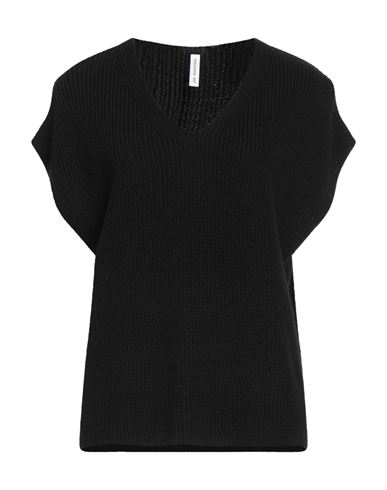 Tensione In Woman Sweater Black Size Onesize Acrylic, Wool, Viscose, Alpaca Wool In Black