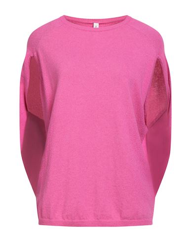 Tensione In Woman Sweater Fuchsia Size Onesize Viscose, Polyamide, Wool, Cashmere In Pink