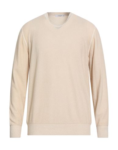 Kangra Cashmere Kangra Man Sweater Beige Size 46 Cotton, Polyamide In Neutral