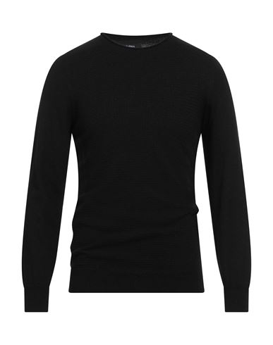Alpha Studio Man Sweater Black Size 46 Viscose, Nylon, Wool, Cashmere, Polyester In Black